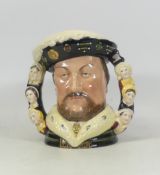 Royal Doulton, Large Twin Handled Character Jug King Henry VIII D6888. Limited with cert.