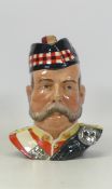 Royal Doulton, Large Character Decanter William Grant with 25 Year Scotch Barrel Handle. Contents