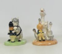 Royal Doulton, Two Norman Thelwell Hell Find You NT12 and Bodybrush NT7. Both boxed with certs.