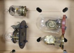 An Automaton Birdcage Clock 14cm in height, together with a vintage automaton cat and goldfish clock