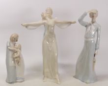 Three Royal Doulton Reflections lady figures to include Panorama HN3028, Tango HN3075 and Sisterly
