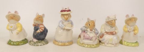 Royal Doulton, Brambly Hedge Primrose Woodmouse, Mr Toadflax (seconds), Wilfred Toadflax (chip to
