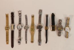 A collection of Gentleman's wristwatches including Seiko, Pulsar, Sekonda, Regency, Darch etc (10)