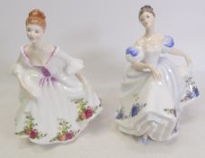 Royal Doulton, Two lady figures Beatrice HN3263 and Country Rose HN3221 (2)
