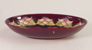 Moorcroft, Morello design oval dish. Moorcroft Collectors Club. Length: 23cm