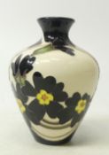 Moorcroft, small floral design vase. Height: 10cm