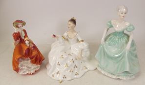 Two Royal Doulton lady figures to include My Love HN2339, Top O'The Hill HN4778 and unmarked lady