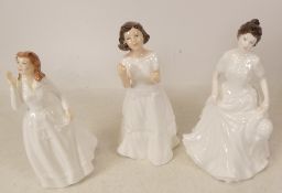 Royal Doulton Figurines to include Welcome HN3764, Harmony HN4096, Joy HN3875 (boxed (3)