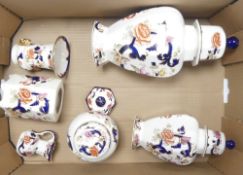 Masons, Collection of Mandalay pattern items including temple jars, ginger jars, vases etc. (1