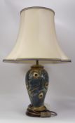 Moorcroft Table Lamp 'Phoenix' Designed by Rachel Bishop. Height: 35cm including lamp fitting (