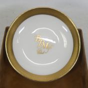 Royal Doulton for the BPMF Club (British Pottery Manufacturers Federation), Raised gilt edged pin