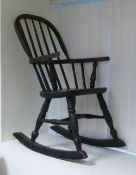 Child's antique Windsor Rocking Chair.