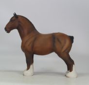 Beswick Shire Horse 'Burnham Beauty' matt finish, 27cm tall