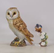 Beswick Barn Owl & Kingfisher tallest 20cm (2)