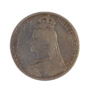 Victoria silver CROWN coin 1892