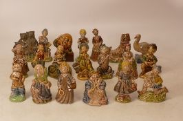 A collection of Large Nursery Rhyme Whimsies. (20)