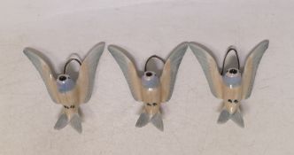 A set of Wade Flying Birds wall plaques. (3)