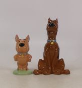Wade figurines, Scooby Doo & Scrappy Doo. Both limited Edition. Height of Tallest 12.5cm. (2)