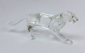 Swarovski Crystal Leopard Figurine model 217093 in original box