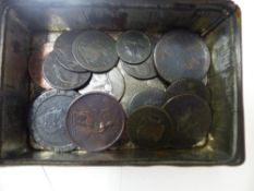 Collection of George III & George IV coins.