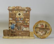 Jill Barklem's Border Fine Arts Brambly Hedge to include Harvest Mice Plaque BH105 together with '