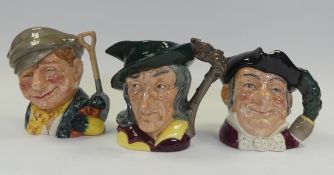 Royal Doulton large character jugs to include The Gardener, Mine Host D6468 and Pied Piper D6403. (