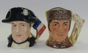 Royal Doulton double sided character jug The Alamo D6729 and Star Crossed lovers Napoleon &