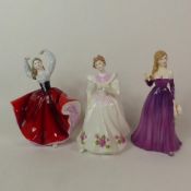 Three Royal Doulton lady figurines, Melissa HN3885, November HN2695 and Karen 2388 (3).