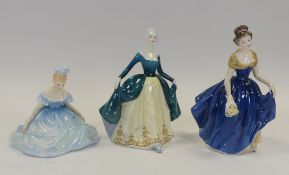 Royal Doulton lady figures to include Debutante HN2210, Melanie HN2271 and Regal Lady HN2709. (H: