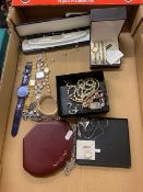 Collection of ladies' watches and costume jewellery, including Sekonda watches and a cased Sekonda