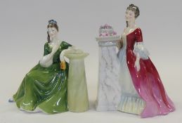 Royal Doulton lady figures Secret Thoughts HN2382 and Rendezvous HN2212. (H: 19.5cm) (2)