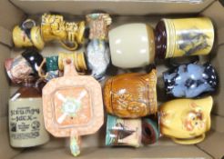 A mixed collection of ceramics to include Royal Doulton Character jug, Gone Away, D6538, Kelsboro