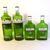 Four bottles of Gordon's Gin, sealed 2 x 35cl, 2 x 70cl, 37.5% (4).