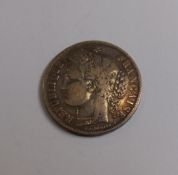 1850 French 5 Francs, 24.6g.