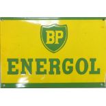 Enamel 'BP Energol' advertising sign. (H: 24cm x L: 36cm)