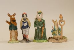 Beswick Character Figurines to include:- David(missing flute noted) PP3, Hiker Badger ECF6, The Lady