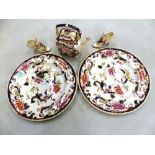 A collection of ceramics to include Mason's Mandalay dinner plates, teapot and pair of miniature