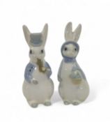Wade 1950s figures The Rabbit family comprising Mr & Mrs Rabbit (2)