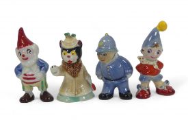 Wade 1958-1961 Noddy Series to include:- Noddy, PC Plod, Miss Fluffy Cat, Big Ears (4)