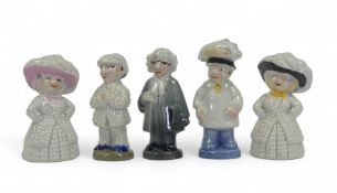 Wade Figures 'London Characters' to include:- Two Pearly Queens (different colourways), Pearly