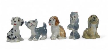 Wade Dog figures from 'TV Pets Series' to include:- Fifi the Poodle, Droopy the Junior Basset Hound,