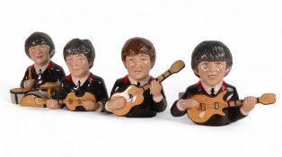 Four Bairstow Manor The Beatles character jugs, 'Legends of Rock & Roll', limited edition comprising