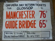 Group of six original British Rail platform posters (6).