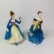 Royal Doulton Lady figures Adrienne HN1963 & Leading Lady HN2269 (2)