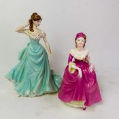 Coalport lady figurine, With this Ring, numbered limited edition, together with Coalport Ladies of