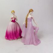 Coalport lady figurines, Fair Isabel and Dearest Rose, both are numbered limited editions (2).