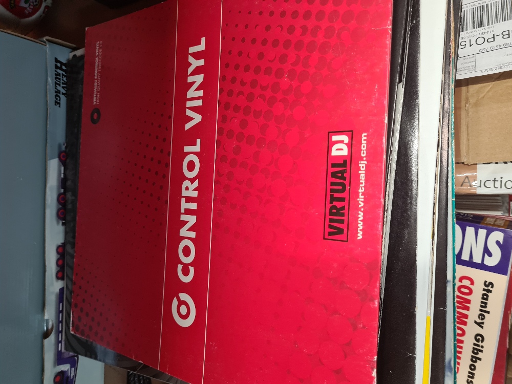 A small quantity of Techno related vinyl LP records