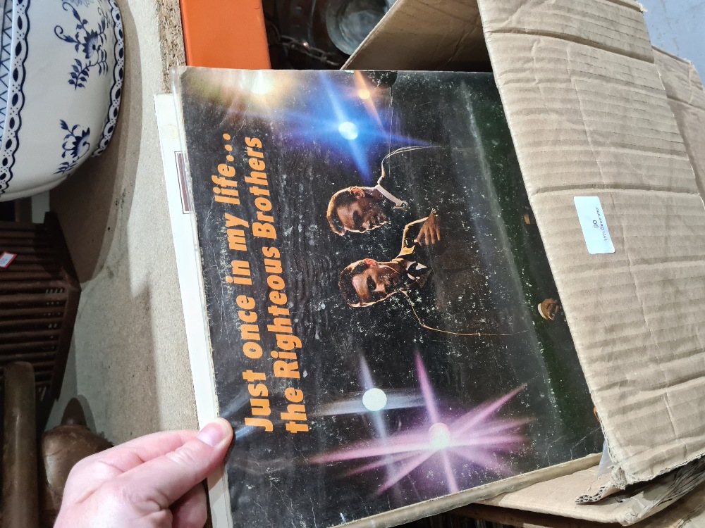 Three boxes of vinyl LP records, mixed genres - Image 2 of 4