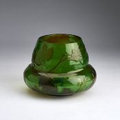 Emile Gallé, Nancy, Schale 'Chêne lorrain', um 1900