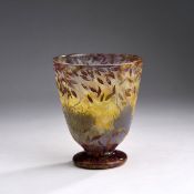 Henri Bergé, Seltene Vase 'Coup de Vent dans les Arbres', bzw. 'Feuilles d'Automne', 1913-19